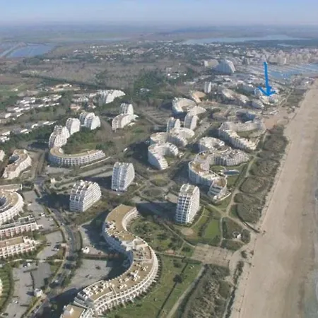 Ancre Bleue***, 1ere Ligne Plage, Piscine, Clim. Lejlighed La Grande-Motte